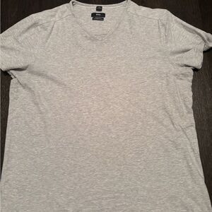 Boss Light Gray V-Neck T-Shirt